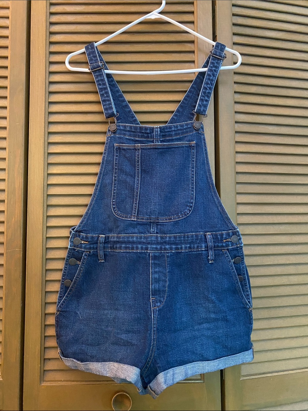 Old Navy Blue Denim Short Overalls